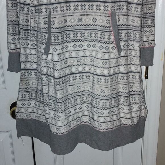 Simply Vera Vera Wang Hooded Sleep Shirt Sz L - Picture 2 of 8